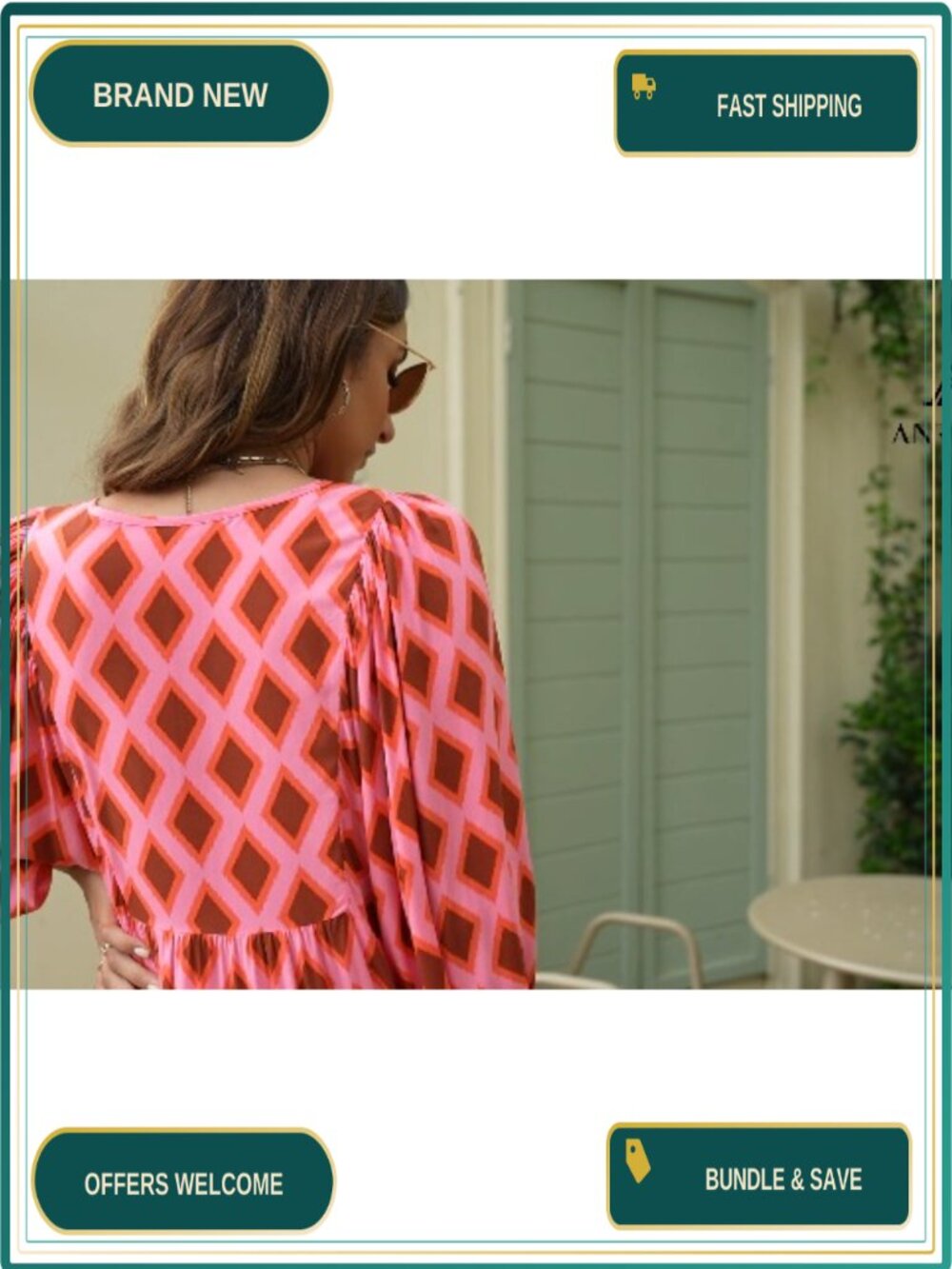 Womens Boho Floral Maxi Dress Long Sleeve Puff Sleeve Rayon A-Line V-Neck Tiered - Picture 6 of 6